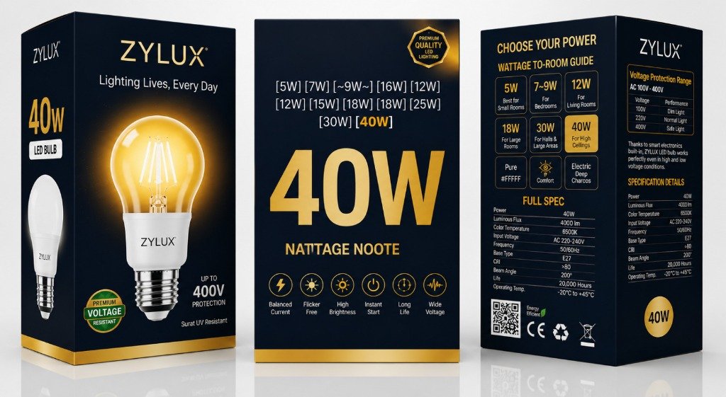 ZYLUX 40W LED Bulb