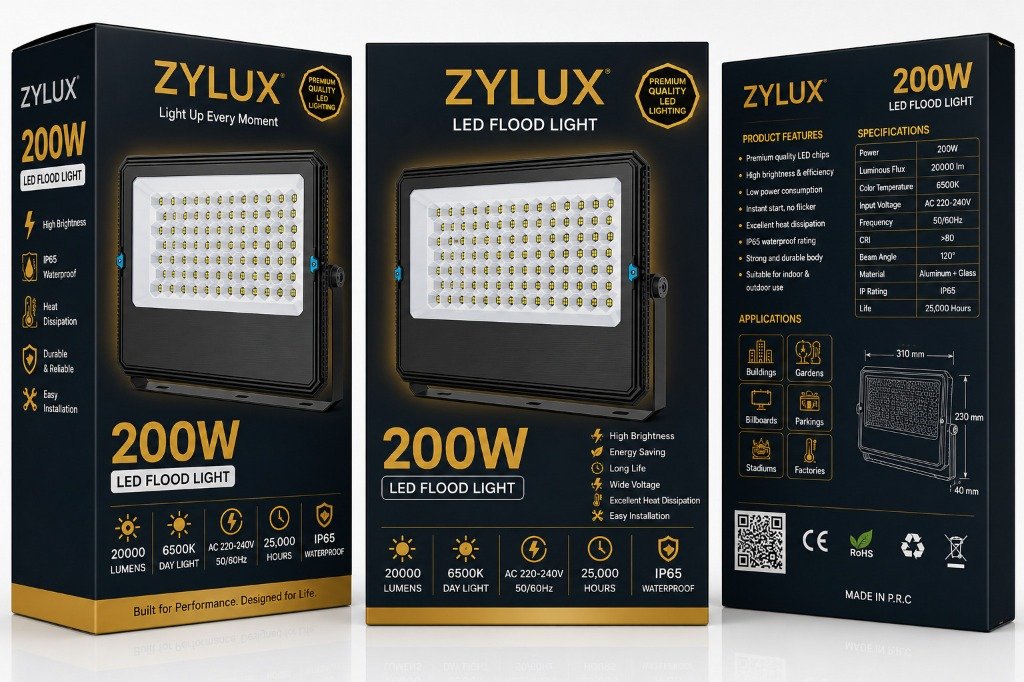ZYLUX 200W Flood Light