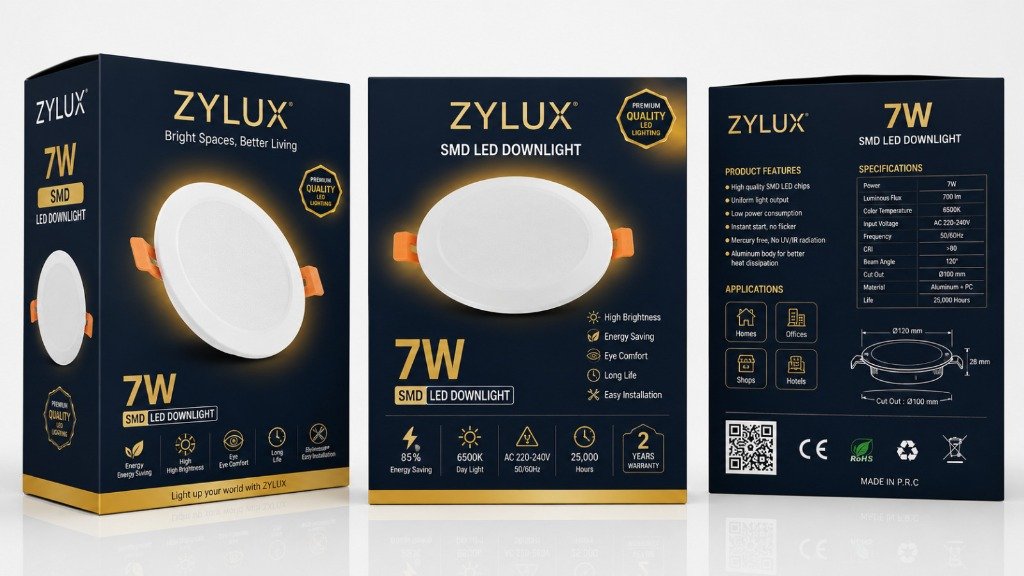 ZYLUX 7W SMD Downlight